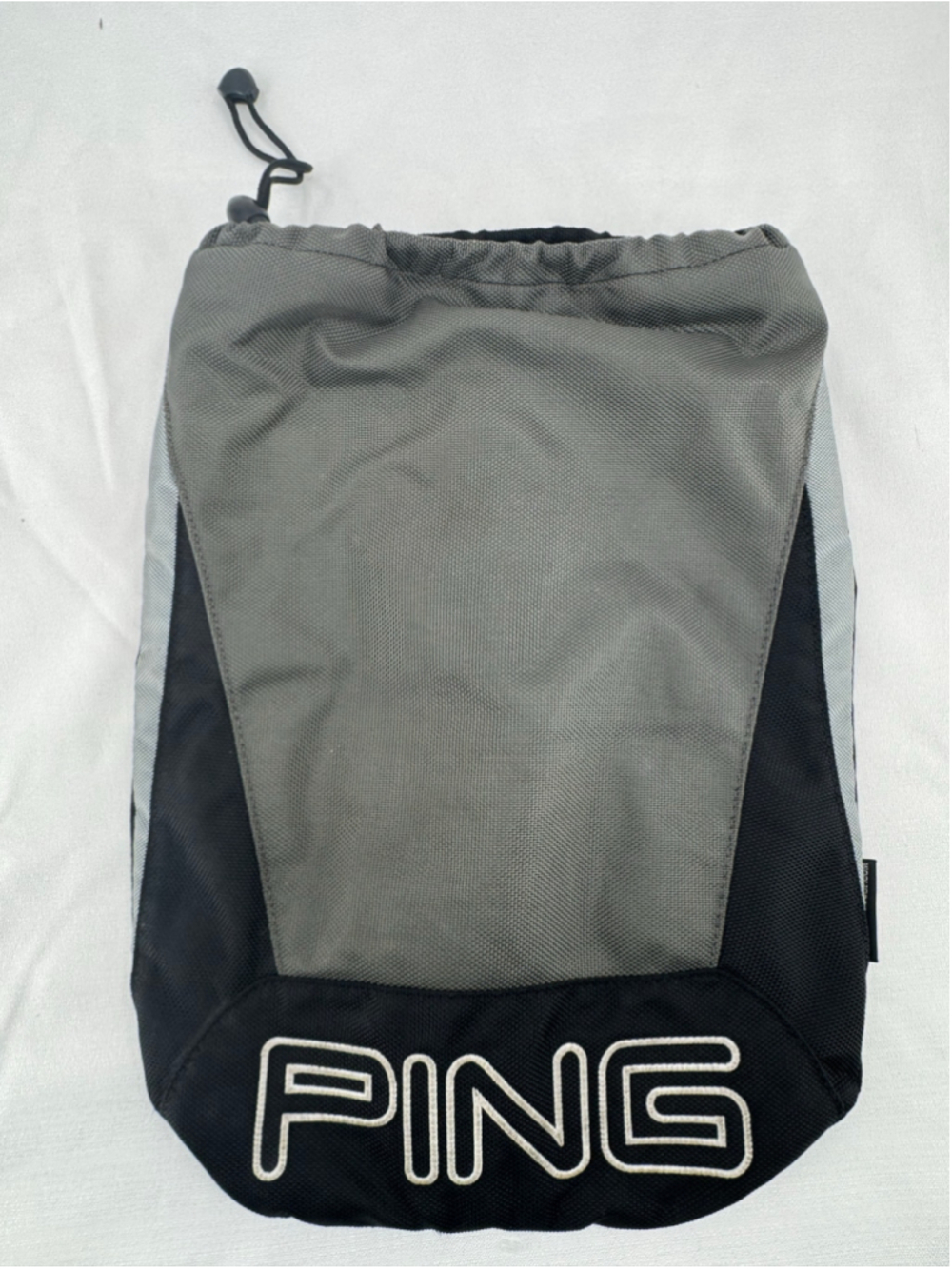 PING Golf Shoe Bag Mesh Drawstring Velvet Lined Resort Travel